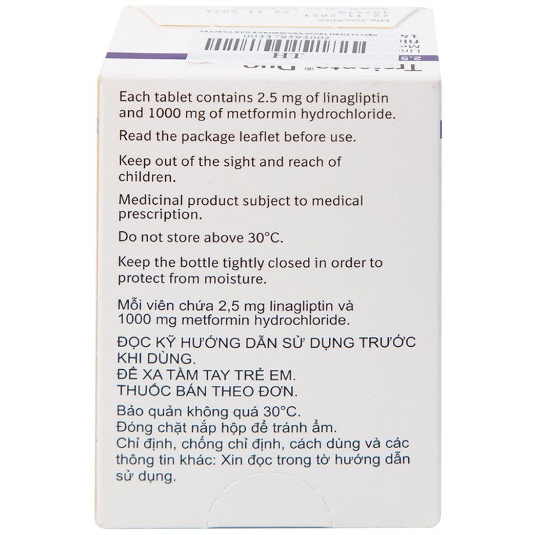 Thuốc Trajena Duo Boehringer Ingelheim hỗ trợ điều trị đái tháo đường (14 viên)