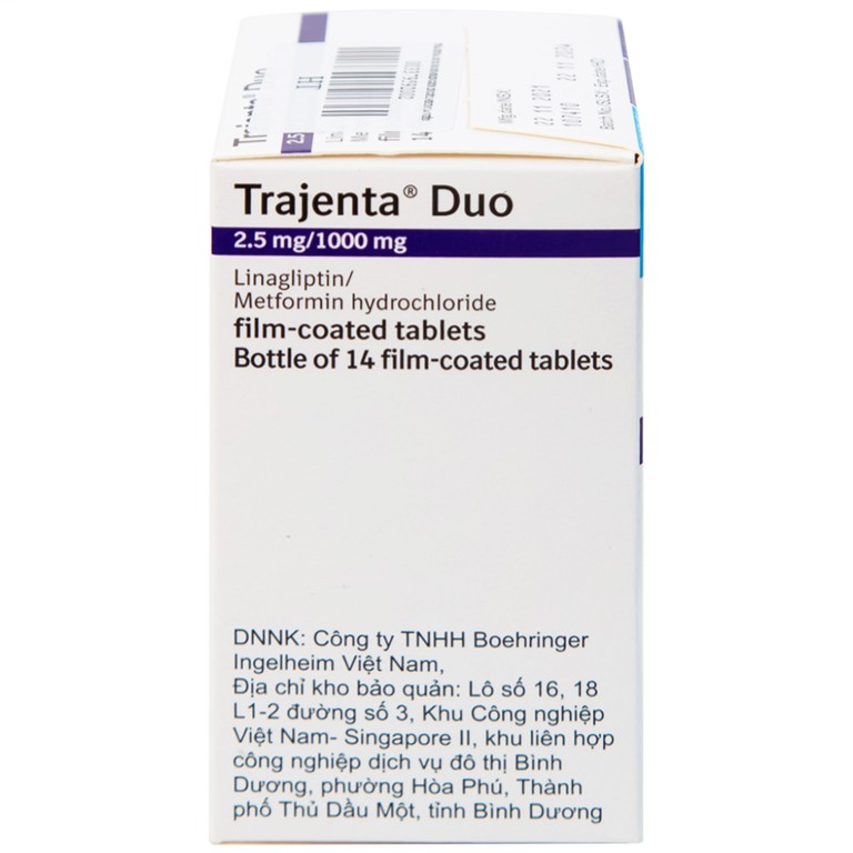 Thuốc Trajena Duo Boehringer Ingelheim hỗ trợ điều trị đái tháo đường (14 viên)