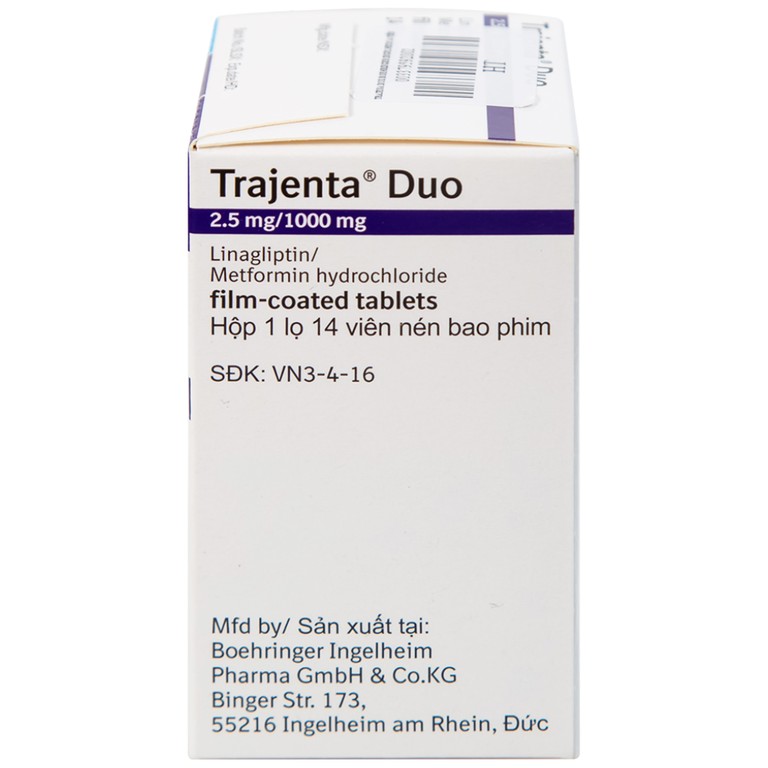 Thuốc Trajena Duo Boehringer Ingelheim hỗ trợ điều trị đái tháo đường (14 viên)