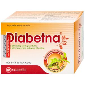 Viên uống Diabetna Nam Dược hỗ trợ giảm đường huyết, giảm HbA1c (4 vỉ x 10 viên)