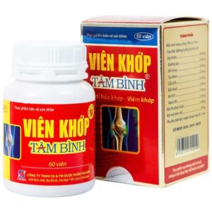 Viên khớp Tâm Bình hỗ trợ giảm các triệu chứng của thoái hóa khớp, viêm khớp (60 viên)