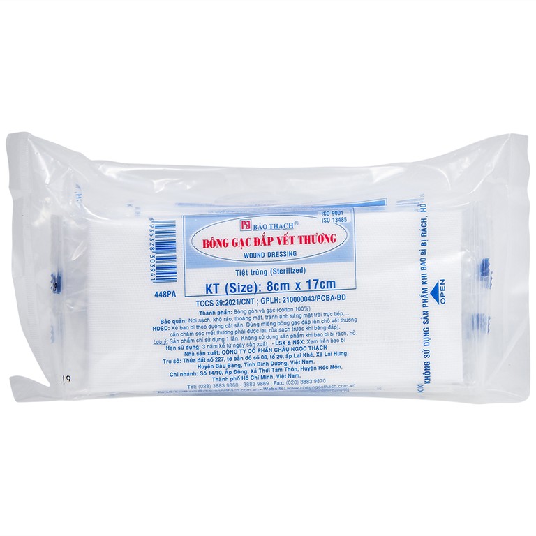 Bông gạc đắp vết thương Bảo Thạch (8cm x 17cm)