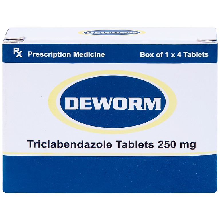 Thuốc Deworm AtraZeneca điều trị bệnh sán lá gan lớn, sán lá phổi (4 viên)