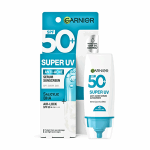 Kem chống nắng Garnier Super UV Anti-Acne kiềm dầu và hỗ trợ giảm mụn 30ml