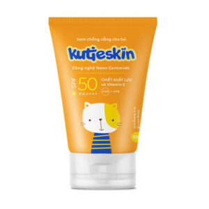 Kem chống nắng Kutieskin SPF 50+ giúp bảo vệ da bé khỏi tia UVA, UVB và ô nhiễm