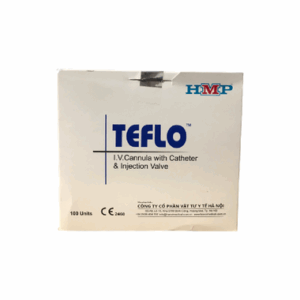 Kim luồn 18G TEFLO giúp hạn chế lệch vỡ vein khi dẫn truyền dịch (100 cái)