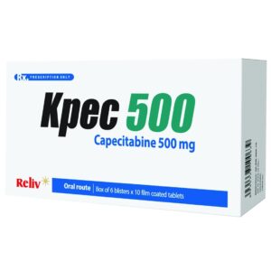 Thuốc KPEC 500 Reliv điều trị ung thư vú, ung thư đại tràng, ung thư đại trực tràng (6 vỉ x 10 viên)