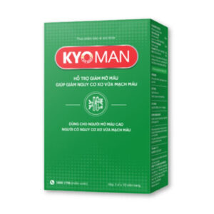 Kyoman - Hỗ trợ hạ mỡ máu, giảm nguy cơ tai biến và tim mạch (Hộp x 30 Viên)