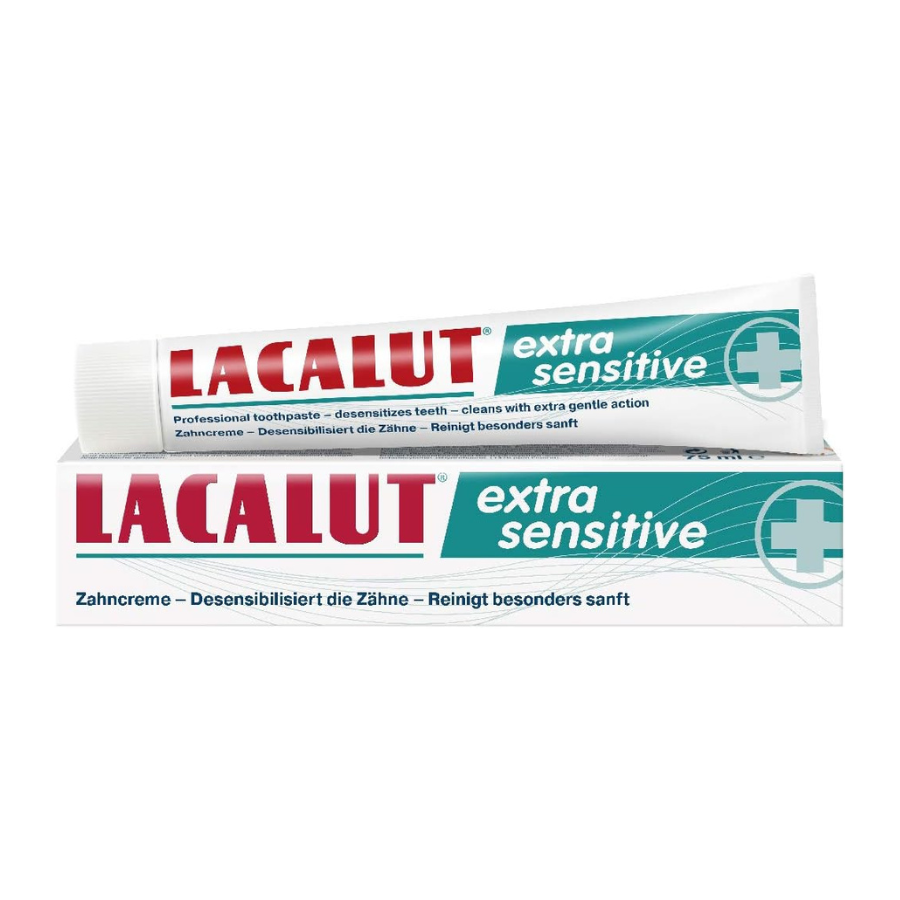 Kem đánh răng Lacalut Extra Sensitive Toothpaste hỗ trợ giảm ê buốt răng (75ml)
