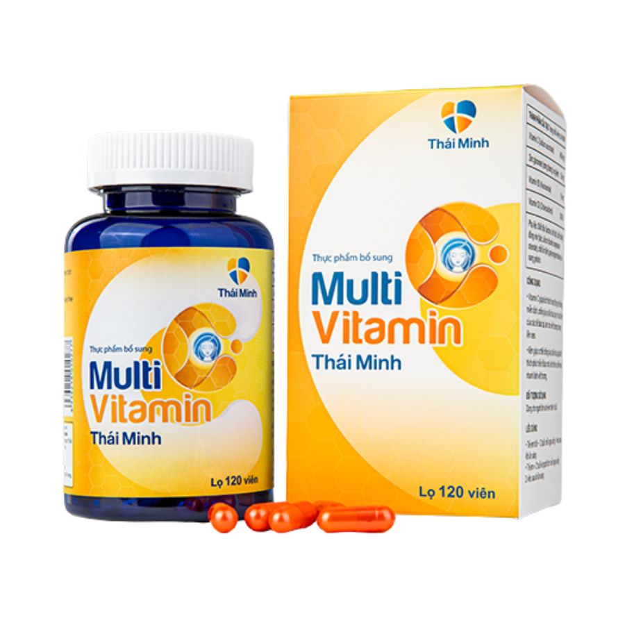 Multi Vitamin C Thái Minh hỗ trợ tăng cường hệ miễn dịch, làm sáng da (Hộp 30 viên)