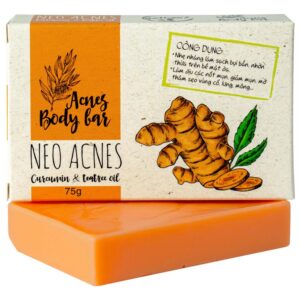 Xà phòng tắm ngừa mụn La Beauty Acnes Body Bar chứa nghệ và tinh chất dầu tràm (75g)