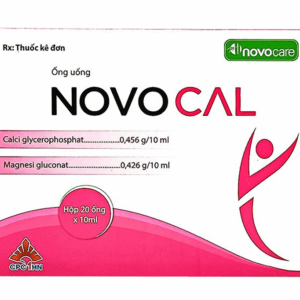 Dung dịch uống Novocal 10ml CPC1HN bổ trợ cho suy nhược chức năng, bổ sung calci, magnesi (20 ống)