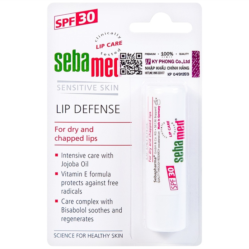 Son dưỡng bảo vệ môi Sebamed Lip Defense SPF30 cung cấp độ ẩm cho môi khô 1