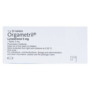 Viên nén Orgametril 5mg MSD điều trị đa kinh, rong kinh, rong huyết (1 vỉ x 30 viên)