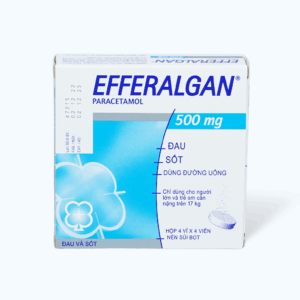 Viên sủi Efferalgan Eff. 500mg – Giảm đau đầu, hạ sốt (4 vỉ x 4 viên)