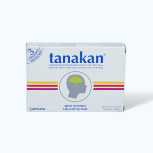 Viên nén Tanakan 40mg điều trị các triệu chứng rối loạn nhận thức ở người lớn tuổi (2 vỉ x 15 viên)