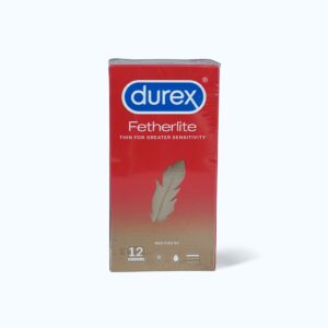Bao cao su DUREX Fetherlite vừa vặn, độ bảo vệ cao (hộp 12 cái)
