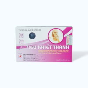 Thực phẩm bảo vệ sức khỏe Tiêu Khiết Thanh hỗ trợ giảm các triệu chứng: ho, đau họng, viêm thanh quản(Hộp 3 vỉ x 10 viên)