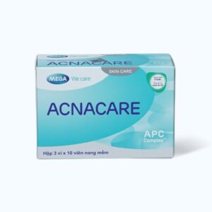 Thực phẩm bảo vệ sức khỏe MGWC Acnacare  hỗ trợ giảm tiết bã nhờn, mụn trên da (Hộp 30 viên)