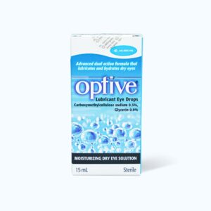Thuốc nhỏ mắt Optive giảm tình trạng khô mắt, kích ứng do tiếp xúc (chai 15ml)