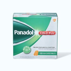 Panadol Cold & Flu (Hộp/180 viên) – Giảm nhanh các triệu chứng cảm cúm