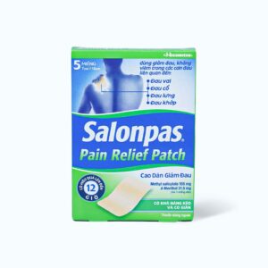 Salonpas pain relief patch – Cao dán giảm đau mạnh, tác dụng kéo dài (5 miếng/hộp)