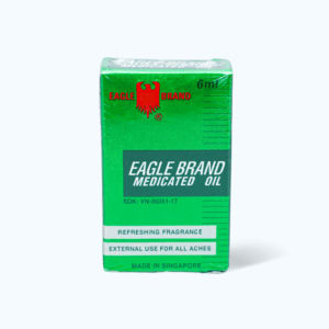 Dầu gió xanh Eagle Brand trị cảm cúm, sổ mũi, nghẹt mũi, chóng mặt, say tàu xe (chai 6ml)