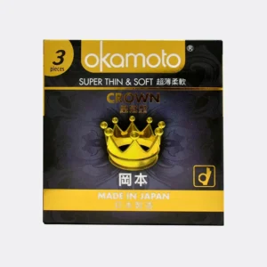 Bao Cao Su OKAMOTO Crown Kích Cở Nhỏ  Siêu Mỏng Và Mềm Mại (hộp 3 cái)