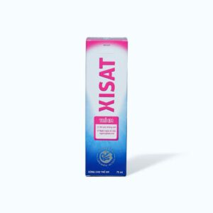 Dung dịch xịt mũi trẻ em XISAT (hồng) giúp vệ sinh mũi,ngừa sổ mũi, nghẹt mũi, viêm xoang (75ml)
