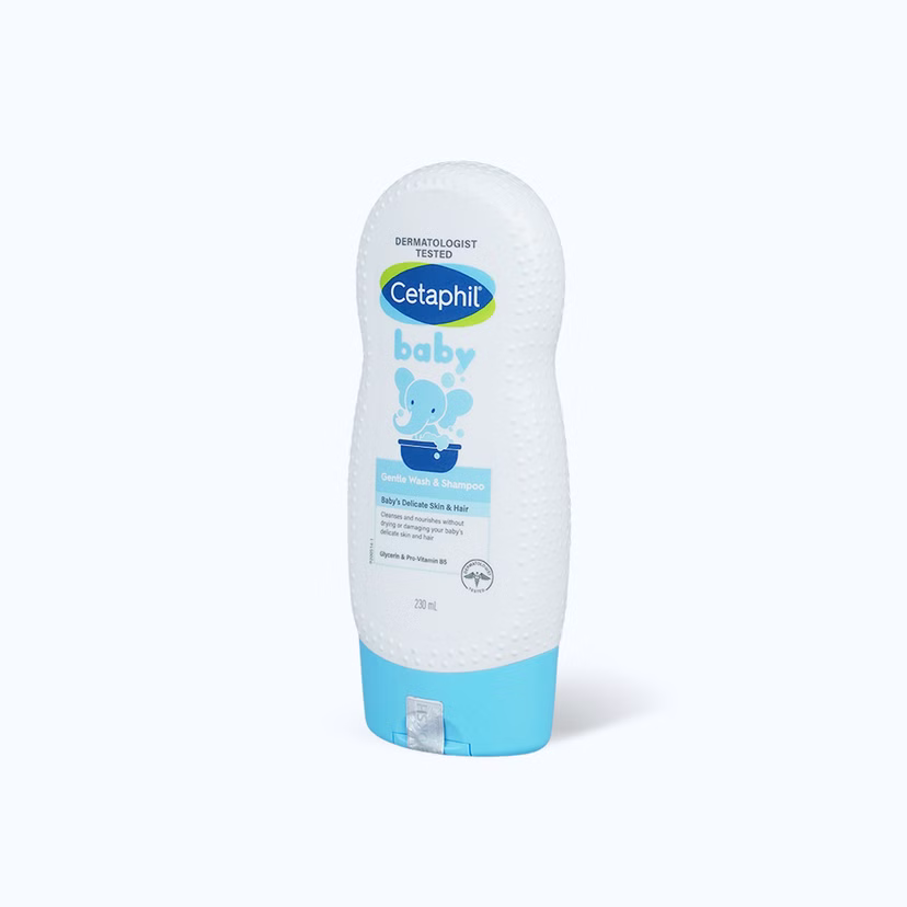 Sữa tắm và gội cho trẻ em Cetaphil Baby Gentle Wash & Shampoo (230ml)