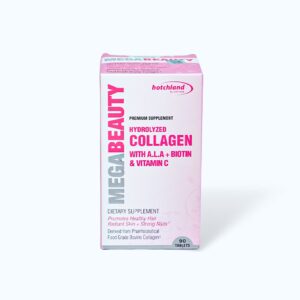 Viên uống Hotchland MegaBeauty ngăn nếp nhăn,  làm đẹp da, tóc, móng (Hộp 90 viên)