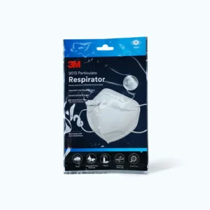 Khẩu trang 3M tiêu chuẩn KN95 9513 màu trắng bảo vệ khói bụi (Gói 1 cái)