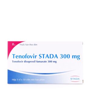 Viên nén Tenofovir Stada 300 mg trị và dự phòng nhiễm HIV, viêm gan B mạn tính (3 vỉ x 10 viên)