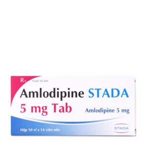 Viên nén Amlodipine STADA 5mg trị tăng huyết áp, điều trị dự phòng đau thắt ngực (10 vỉ x 14 viên)