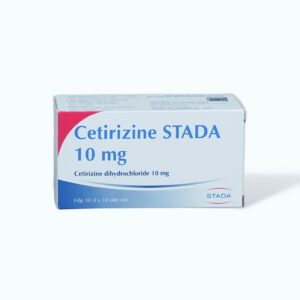 Viên nén Cetirizine Stada 10 mg điều trị triệu chứng viêm mũi dị ứng, mày đay (10 vỉ x 10 viên)