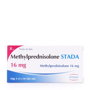Viên nén Methylprednisolone Stada 16 mg trị viêm thấp khớp, hen suyễn, lupus ban đỏ (3 vỉ x 10 viên)