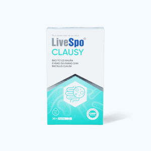 Dung dịch LIVESPO Clausy bổ sung men vi sinh giúp cân bằng hệ vi sinh đường ruột (Hộp 20 ống)