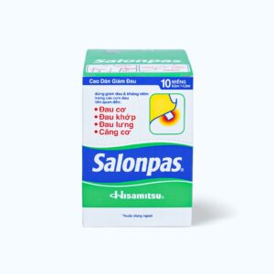 Salonpas (Hộp 24 bao x 10 miếng) – Giảm đau nhanh, kháng viêm tại chỗ