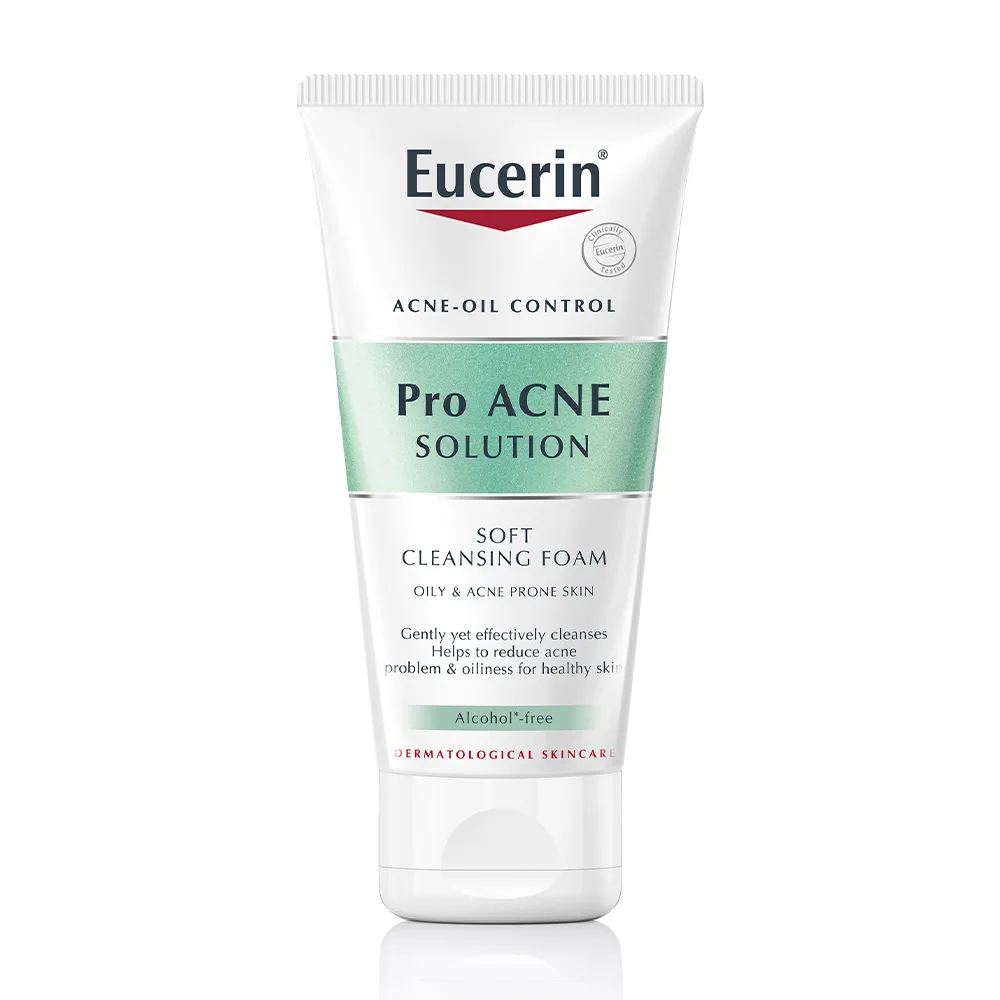 Sữa rửa mặt tạo bọt EUCERIN Pro Acne Solution Soft Cleansing Foam giúp làm sạch da (Tuýp 50g)