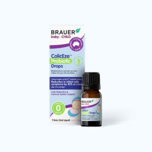 Men vi sinh dạng lỏng BRAUER Baby & Child ColicEze Probiotic Drops giúp giảm đau bụng cho trẻ (7.5ml)
