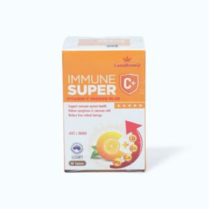 Hỗ trợ tăng sức đề kháng LunaRosaQ Immune Super C+ (Hộp 60 viên)