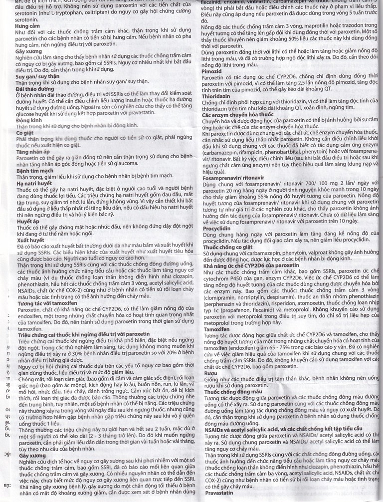 Viên nén Parokey 20mg DaViPharm điều trị trầm cảm, rối loạn ám ảnh cưỡng bức (3 vỉ x 10 viên)