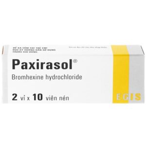 Thuốc Paxirasol Egis hỗ trợ làm tan chất nhầy trong bệnh lý hô hấp (20 viên)