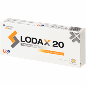Thuốc Lodax 20mg USP điều trị triệu chứng trong trường hợp viêm mũi dị ứng và mày đay (3 vỉ x 10 viên)