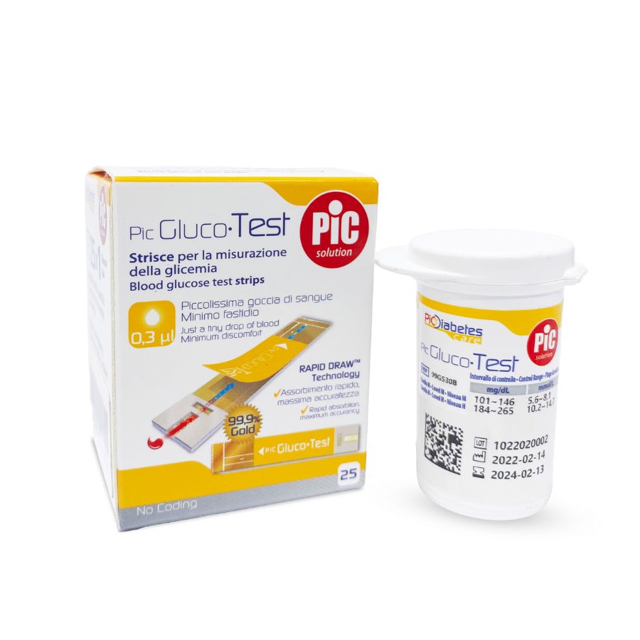 Que thử đường huyết Pic Gluco.Test 25
