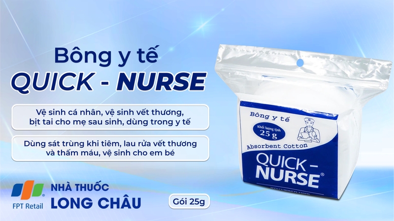BÔNG Y TẾ QUICK NURSE 25G 2