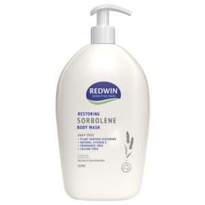Sữa tắm Redwin Sorbolene Body Wash Vitamin E làm sạch nhẹ nhàng, dưỡng ẩm, giúp da mềm mịn (500ml)