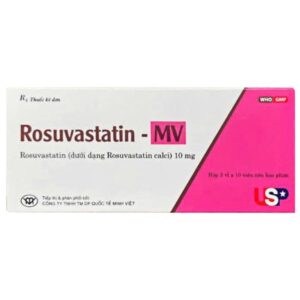 Thuốc Rosuvastatin 10-US điều trị tăng cholesterol máu nguyên phát (3 vỉ x 10 viên)