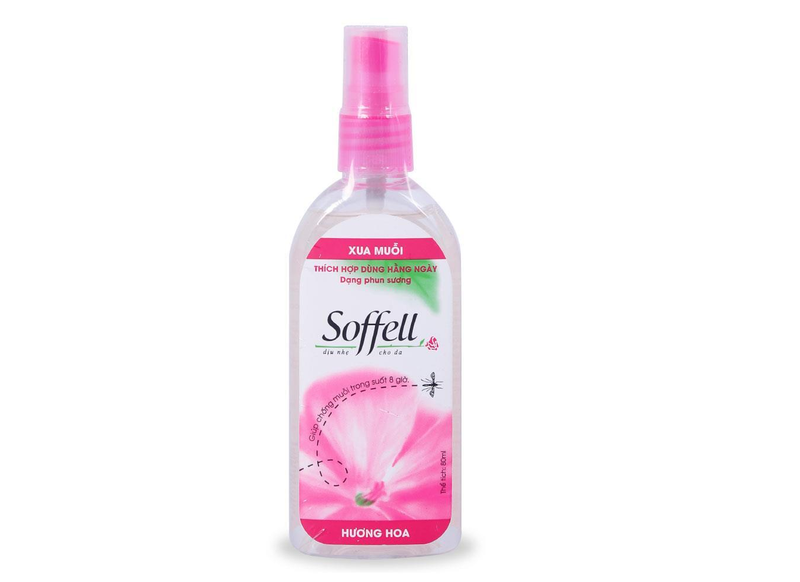 Xịt xua muỗi Soffell hương Hoa 80ml