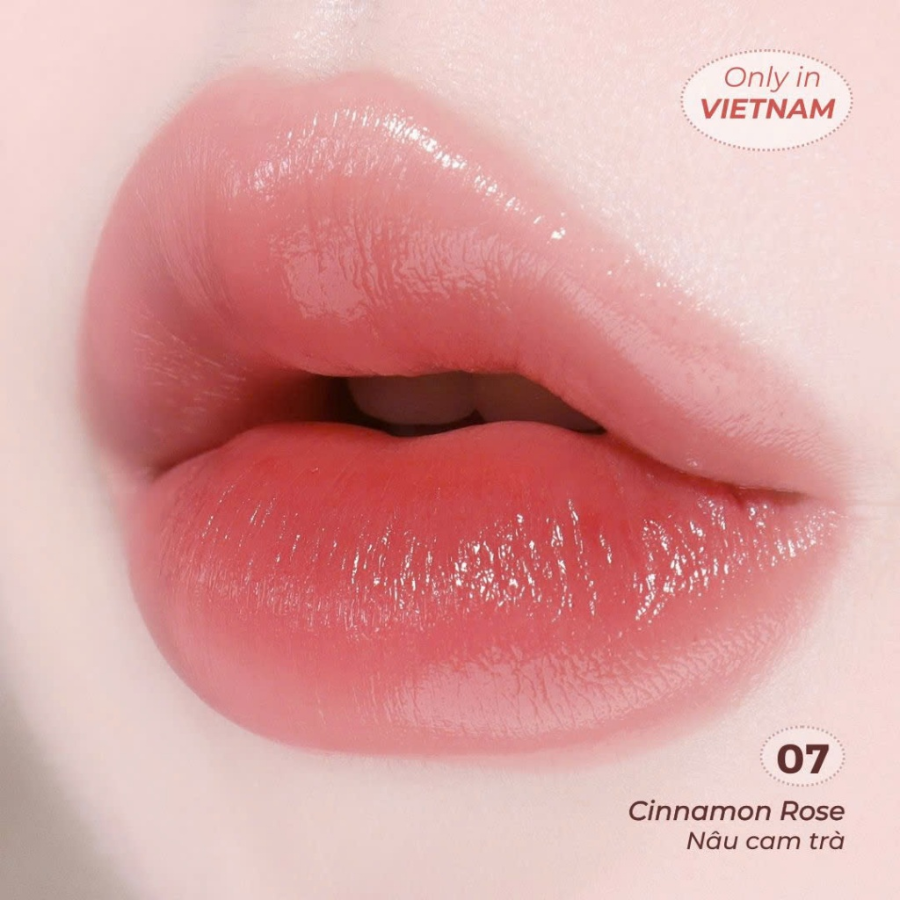Son nhung lì Lilybyred Balming Dewy Tint 07 Cinnamon Rose